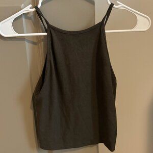 Green Women's High-Neck Top